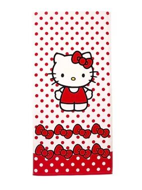 HELLO KITTY by SANRIO Summer Beach Towel in Red
